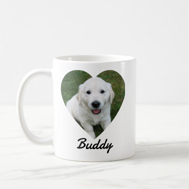 Caneca De Café Pet Simple Photo Modern Custom  (Esquerda)