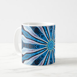 Caneca De Café Pétalas Azuis