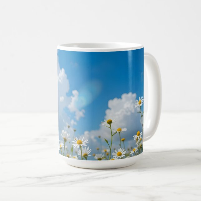 Caneca De Café Pétalas Beijadas pelo Sol (Frente Esquerda)