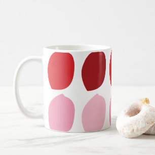 Caneca De Café Pétalas de Flor Rosa Vermelha