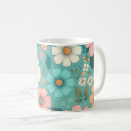 Caneca De Café Pétalas de Pastel