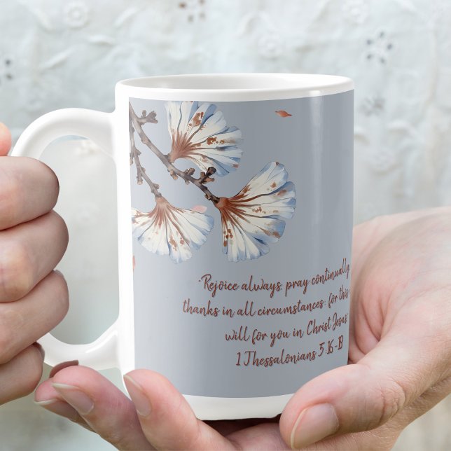 Caneca De Café Pétalas Sussurrantes Rústicas (Criador carregado)