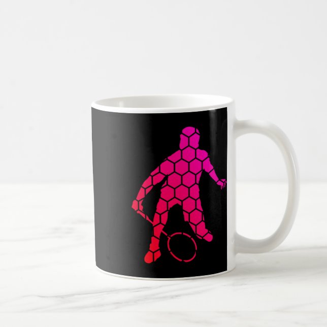 Caneca De Café Peteca Feminina Masculina de Badminton  (Direita)
