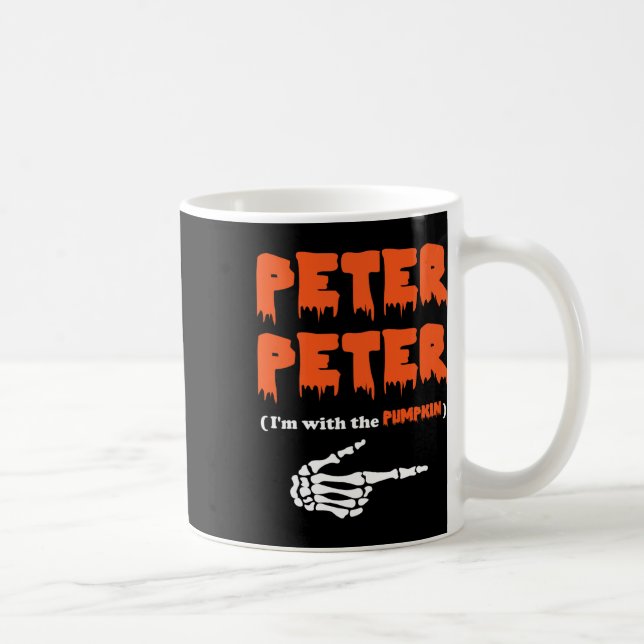 Caneca De Café Peter, estou com a fantasia do dia das bruxas (Direita)