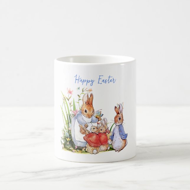 Caneca De Café Peter o coelho Josephine bunny Felz pascoa (Centro)