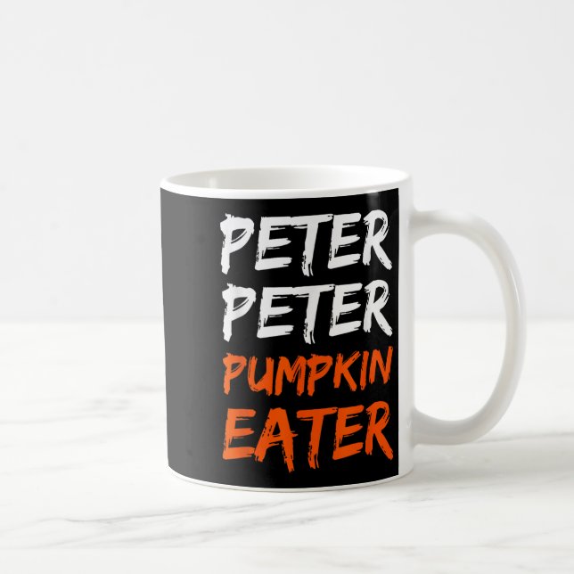 Caneca De Café Peter Pumpkin Costume Comer Halloween (Direita)