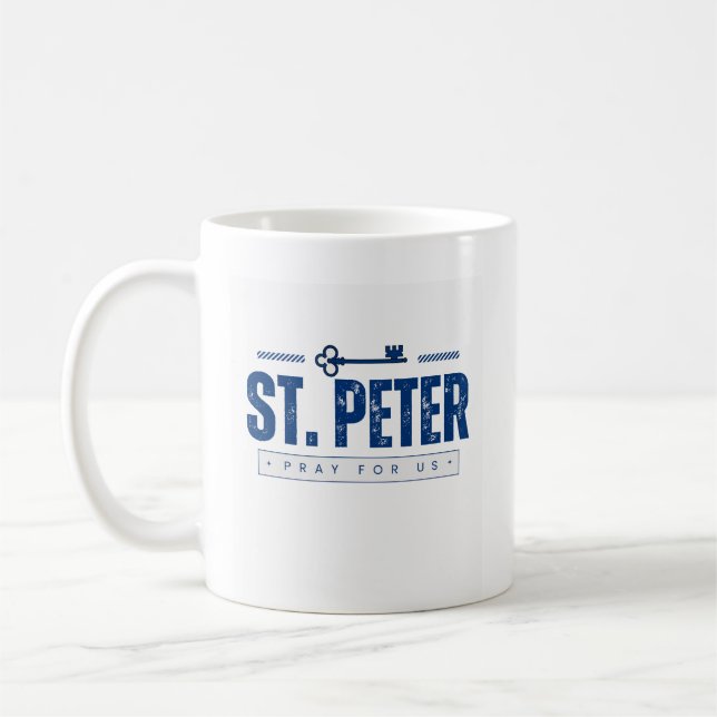 Caneca De Café Peter, Reze Por Nós Mug (Esquerda)
