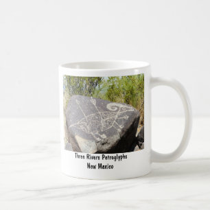 Caneca De Café Petroglyph grande dos carneiros do chifre