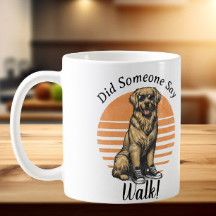 Caneca De Café Pets/ Alguém Disse Passeio!