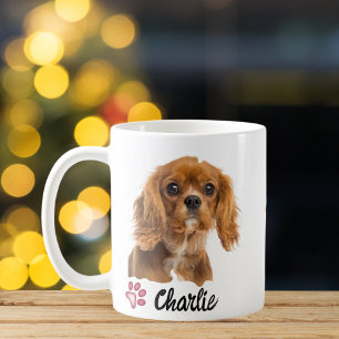 Caneca De Café Pets Foto Personalizada E Nome Moderno Presente