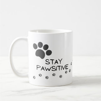 Caneca De Café Pets Permanecem Pawsitivos