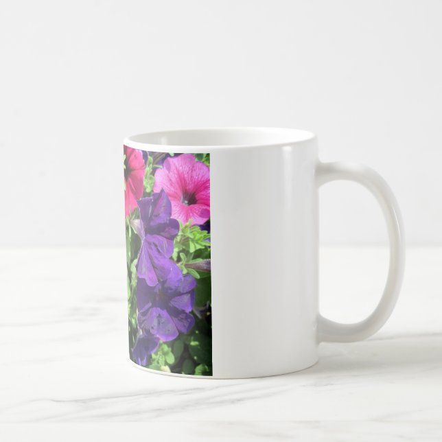 Caneca De Café Petunias coloridas (Direita)