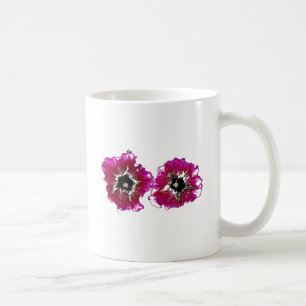 Caneca De Café Petúnias de Verão
