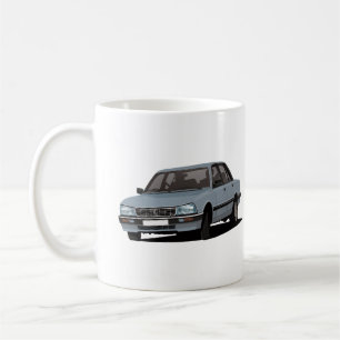 Caneca De Café Peugeot 505 - 2 imagens das azul-cinzas de x -