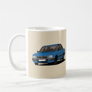 Caneca De Café Peugeot de encurralamento 505 - azul -