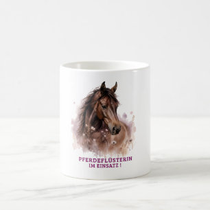 Caneca De Café Pferdeflüsterin im Einsatz