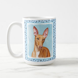 Caneca De Café Pharaoh Hound Painting - Arte Cachorra Original