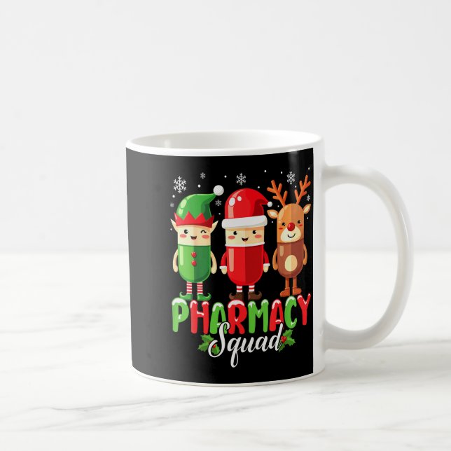 Caneca De Café Pharmacy Squad Christmas Costume Funny Lls Pharmac (Direita)