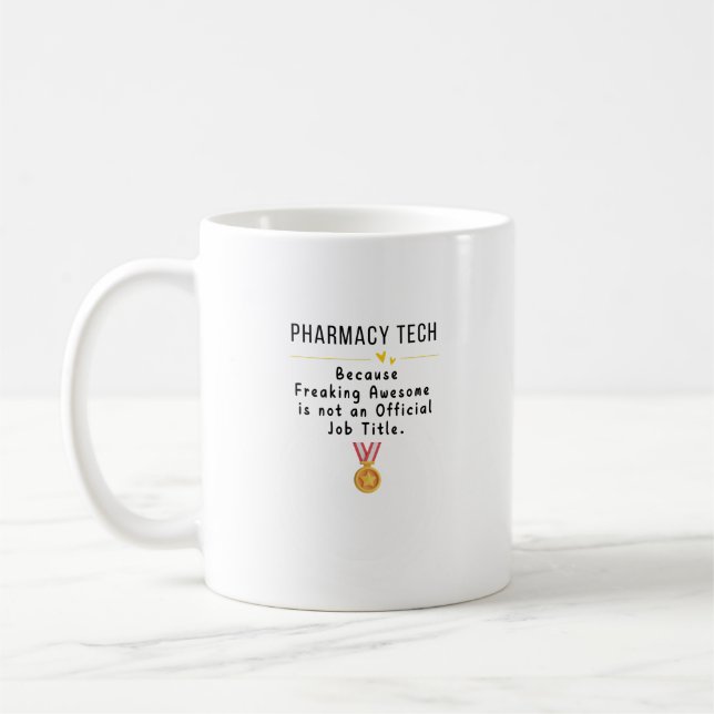 Caneca De Café Pharmacy Tech T-Shirt (Esquerda)