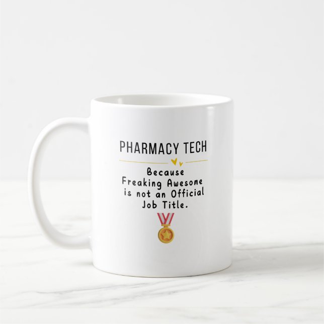 Caneca De Café Pharmacy Tech T-Shirt (Esquerda)