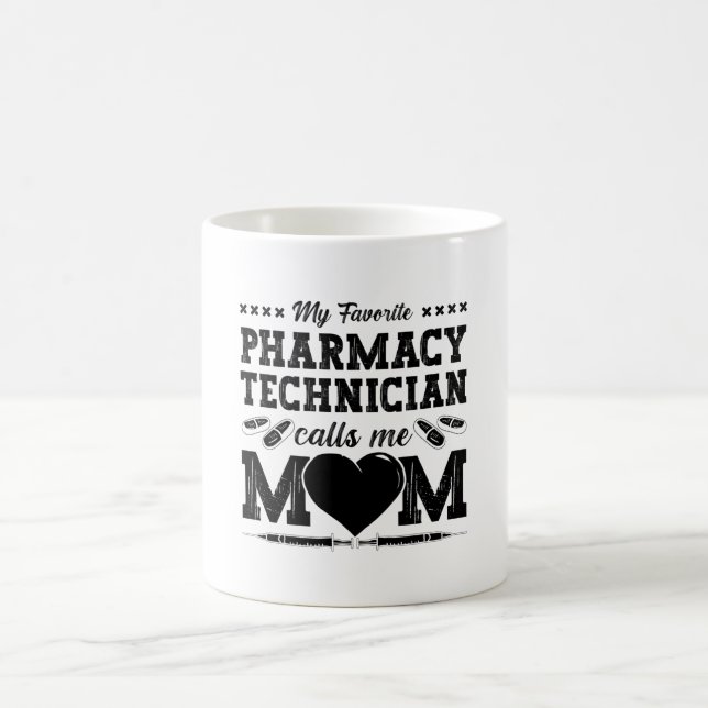 Caneca De Café Pharmacy Technician Calls Me Mom Pharmacist Gift (Centro)