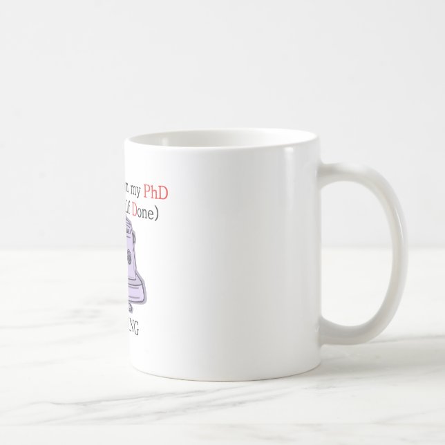 Caneca De Café PhD Sewing (Direita)