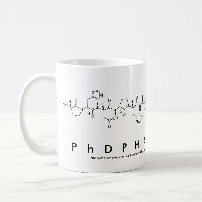 Caneca De Café PhDPharma com péptidos (Esquerda)