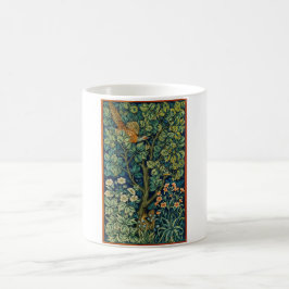 Caneca De Café Pheasant Bird em uma árvore (por William Morris)