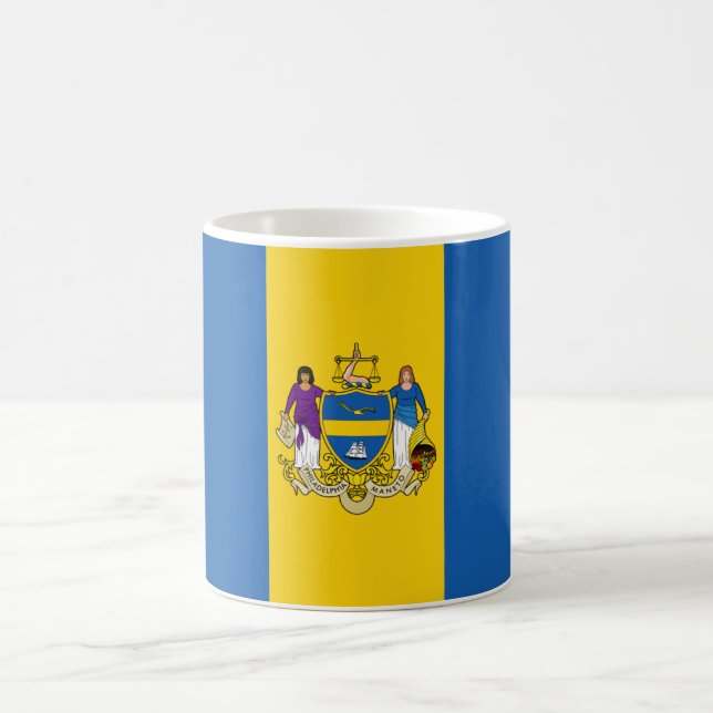 Caneca De Café Philadelphia Flag (Centro)