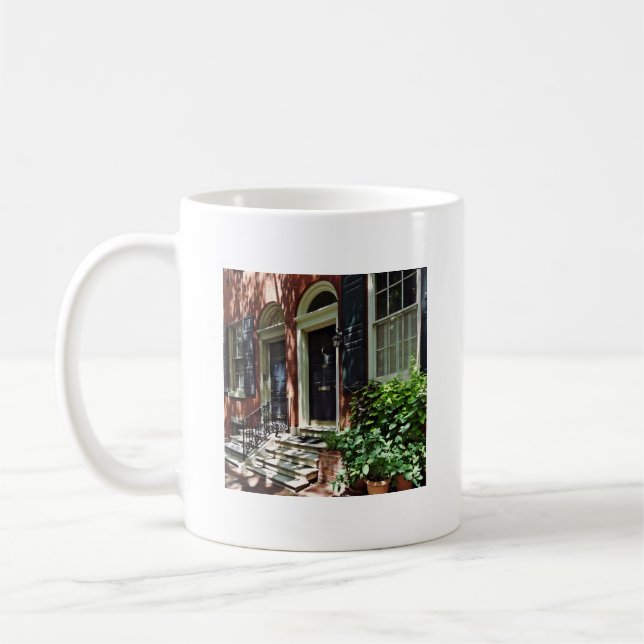 Caneca De Café Philadelphia PA - Street in Society Hill (Esquerda)