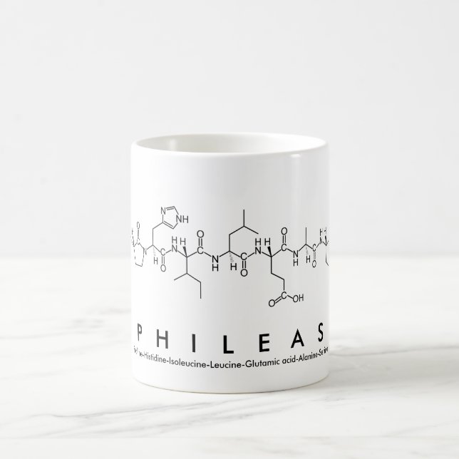 Caneca De Café Phileas peptide name mug (Centro)