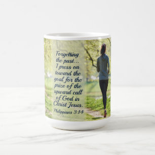 Caneca De Café Philippians 3:14 Eu pressiono para o aumento