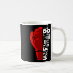 Caneca De Café Philippians 413 Religiosos Boxing Funny Christian
