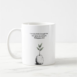 Caneca De Café Philippians 4:13 Bible Verse Christian Gift Mug
