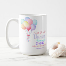 Caneca De Café Philippians 4:13 Bíblia Verse Coffee Mug