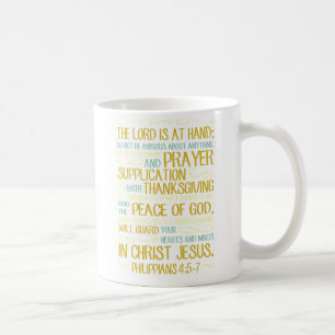Caneca De Café Philippians 4:5-7 Mug