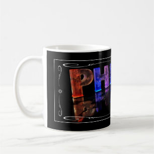 Caneca De Café Phillip - o Phillip conhecido em 3D ilumina-se