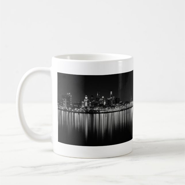 Caneca De Café Philly night b/w (Esquerda)