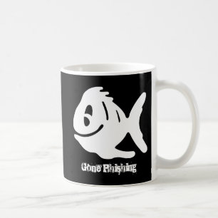 Caneca De Café Phishing ido engraçado
