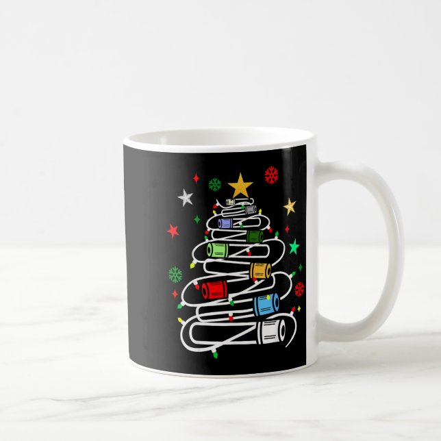 Caneca De Café Phlebotomy Blood Tube Christmas Tree Phlebotomist  (Direita)