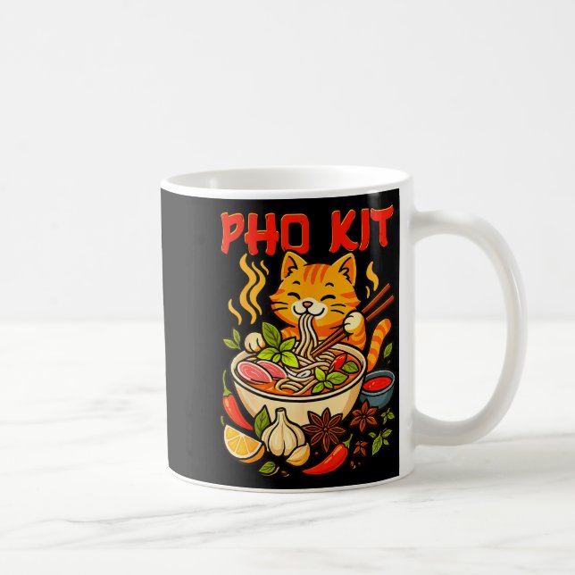 Caneca De Café Pho Kit Mariners Gato Meme Divertido  (Direita)