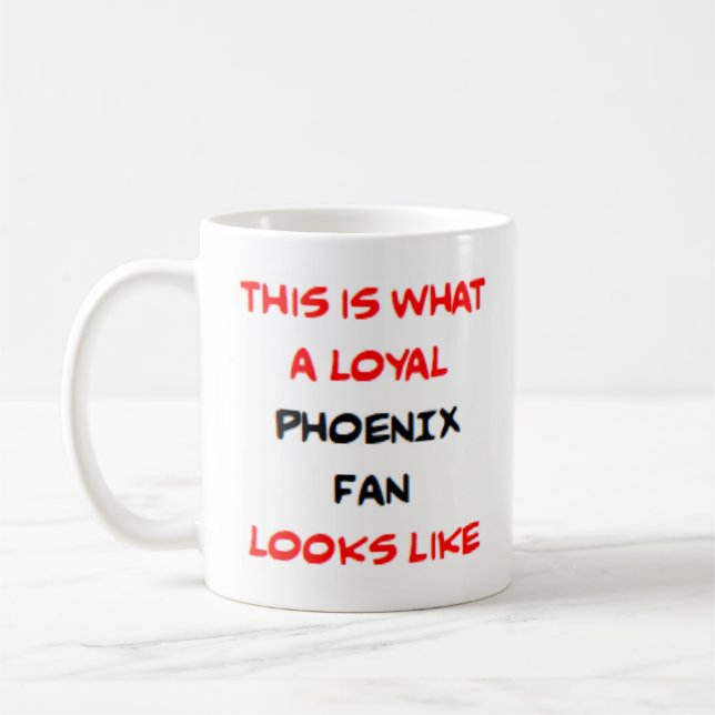 Caneca De Café phoenix fan, loyal (Esquerda)
