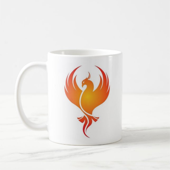 Caneca De Café Phoenix Financial Coffee Mug - Design da Mão Direi (Esquerda)