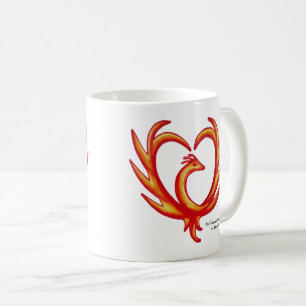 Caneca De Café Phoenix Heart, MeWarriorWoman no Twitch