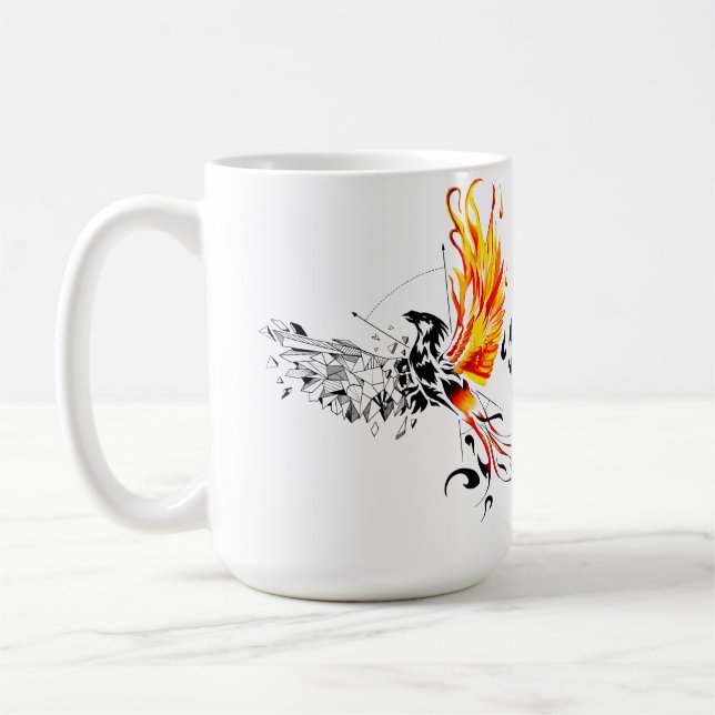 Caneca De Café Phoenix - Never up give! (Esquerda)