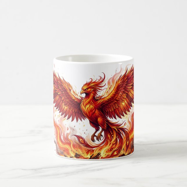 Caneca de Café Phoenix Rising (Centro)