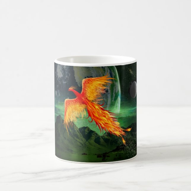 Caneca De Café Phoenix Voando Alto (Centro)