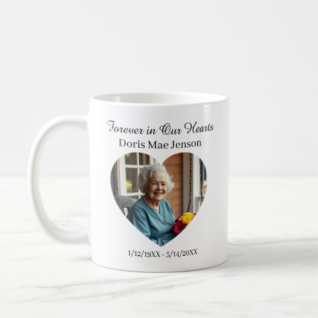 Caneca De Café Photo and Poem Sentimental Memorial (Esquerda)