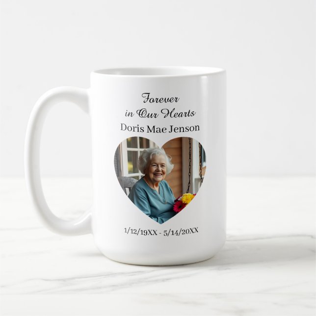 Caneca De Café Photo and Poem Sentimental Memorial (Esquerda)