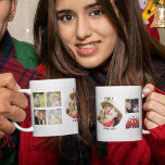 Caneca De Café Photo Collage Mug Year Born Birthday Mom Dad More<br><div class="desc">"Sipping on Memories: The Perfect Personalized Photo Collage Mug Gift" Are you looking for a unique and thoughtful gift for that special someone in your life? Look no further than the personalized photo collage mug! This mug is a functional and stylish way to showcase your favorite memories with that special...</div>
